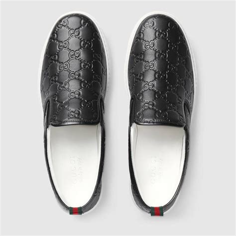 black gucci sneakers for men|men's gucci slip on sneakers.